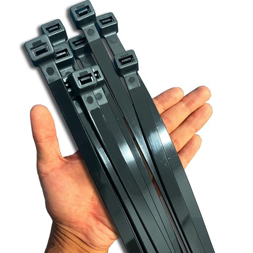 Black zip ties - heavy, duty